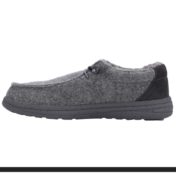 LAMO Samuel Grey Wool Slip On Casual Shoes Mens 11 NEW - Picture 3 of 7